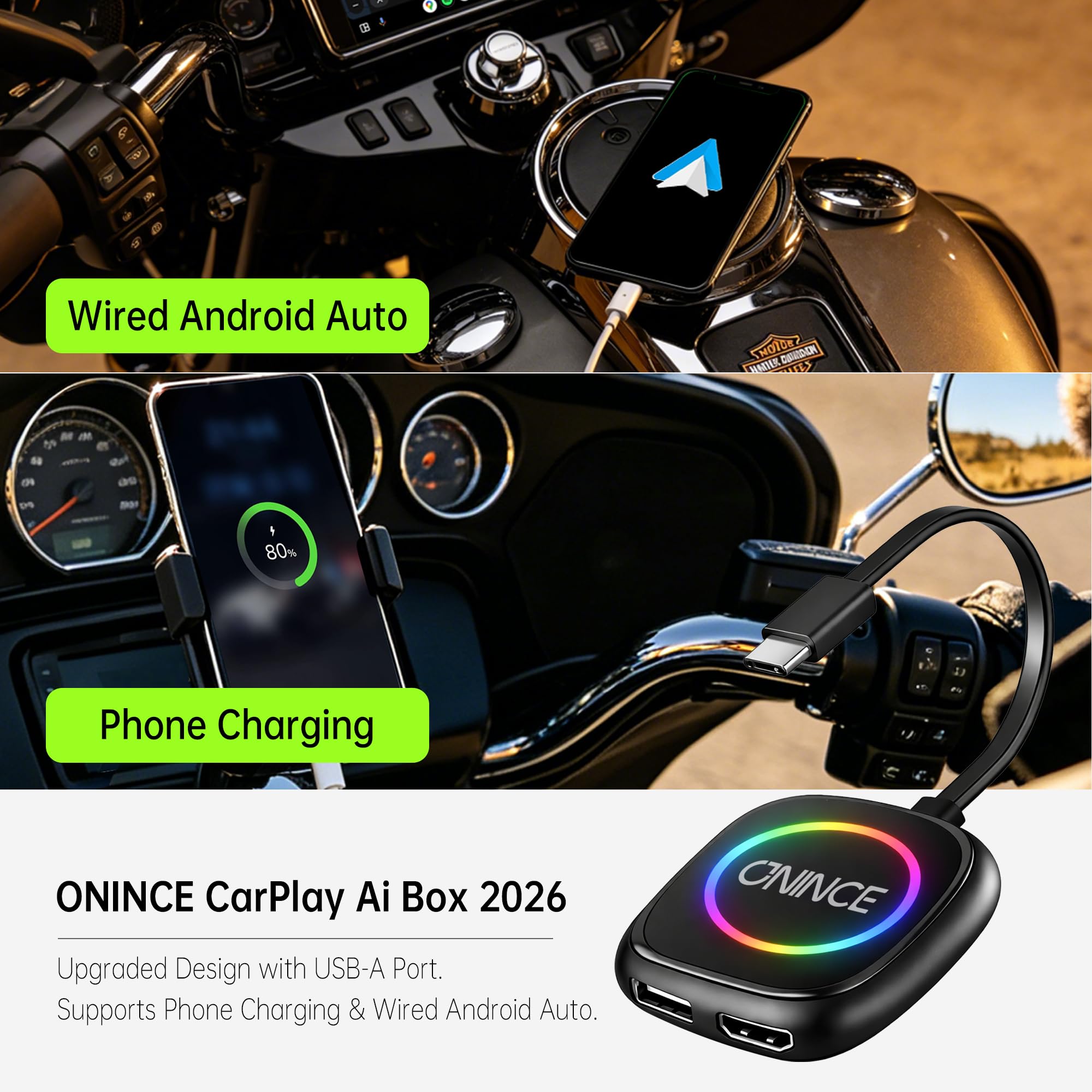 CarPlay Ai Box 2.0 (2026 Upgrade) – 3-in-1 Car Video Box with HDMI
